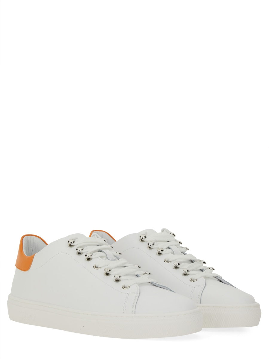 MOSCHINO Men's Premium Leather Sneakers