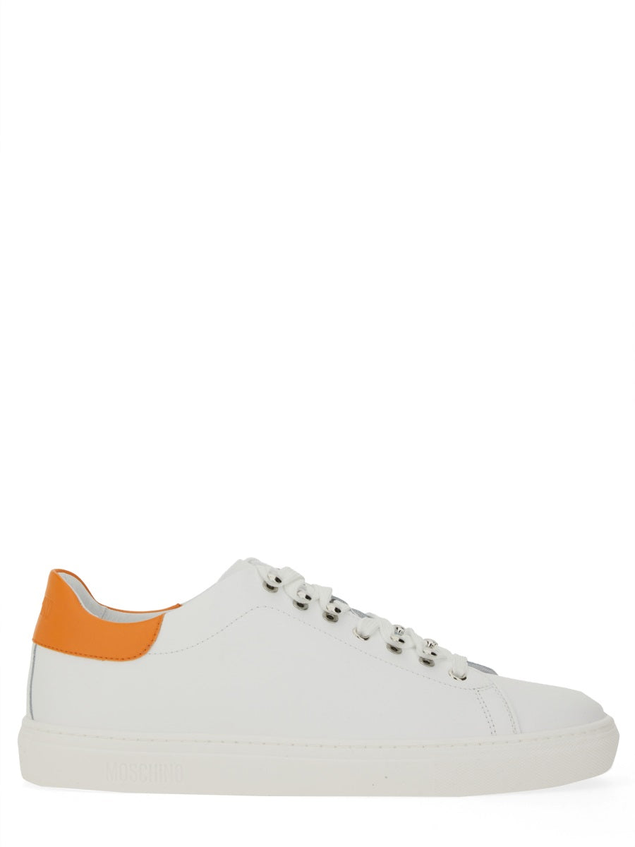 MOSCHINO Men's Premium Leather Sneakers