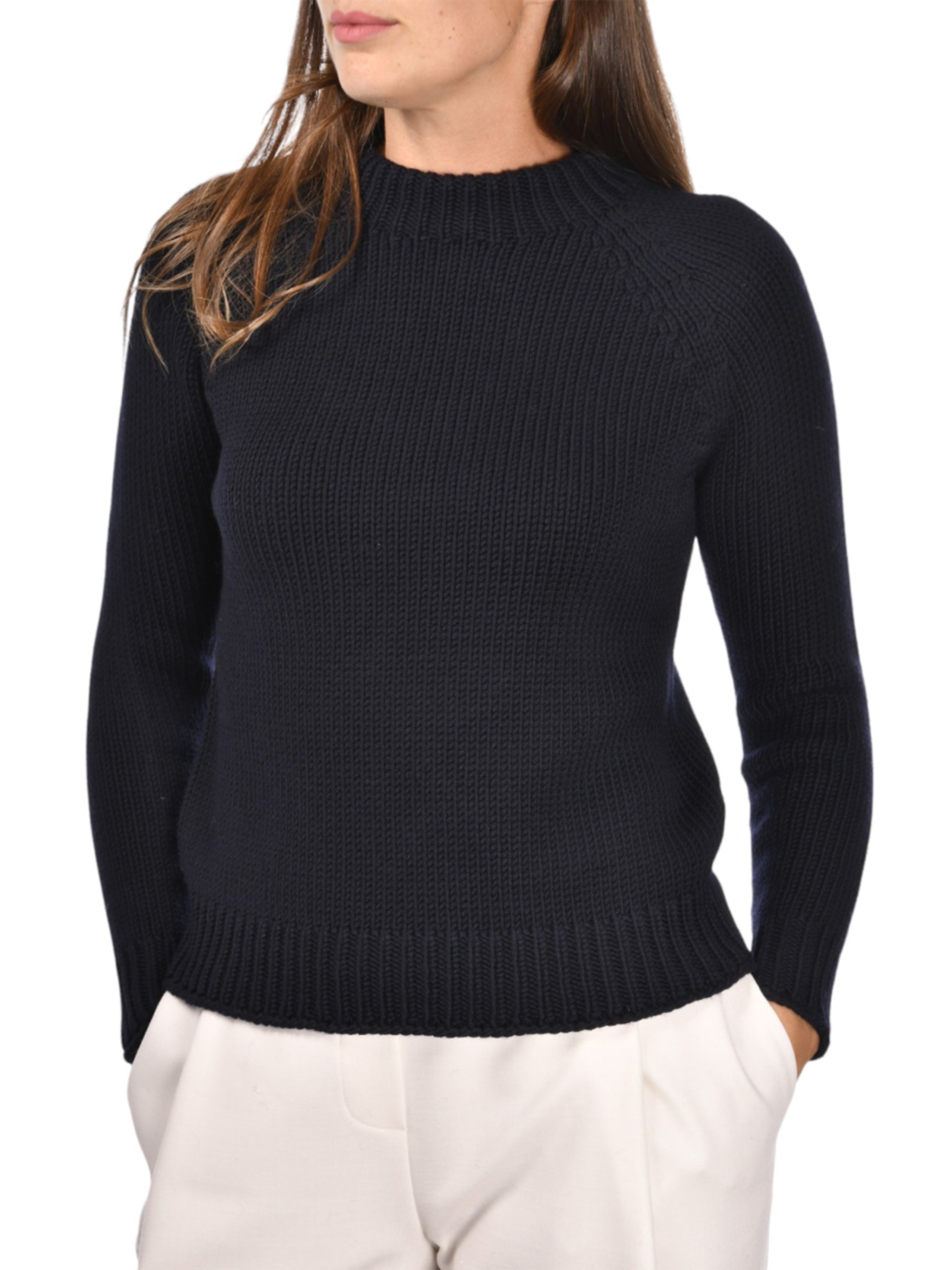 GRAN SASSO Women's Virgin Wool Crew Neck Sweater