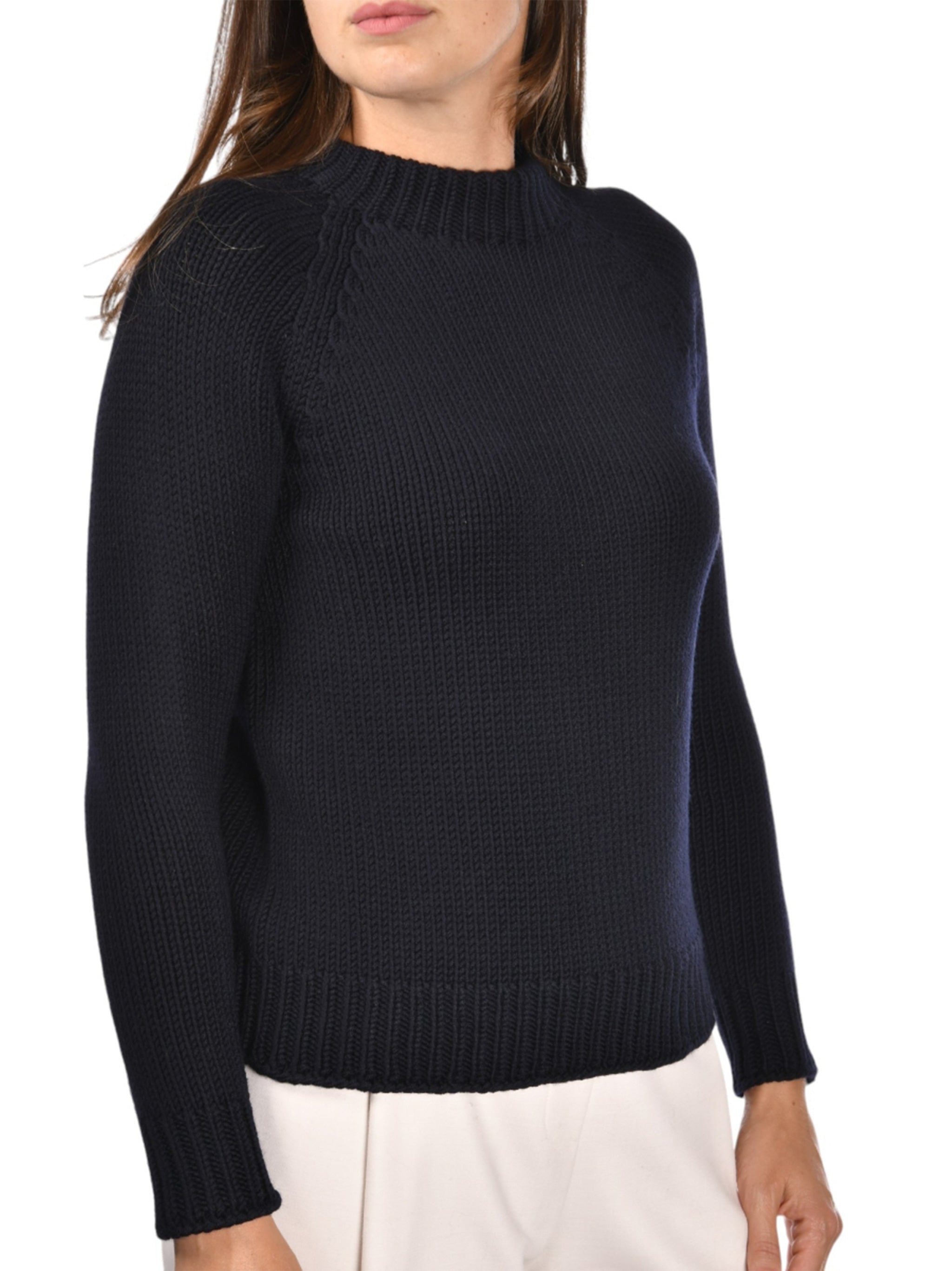 GRAN SASSO Women's Virgin Wool Crew Neck Sweater