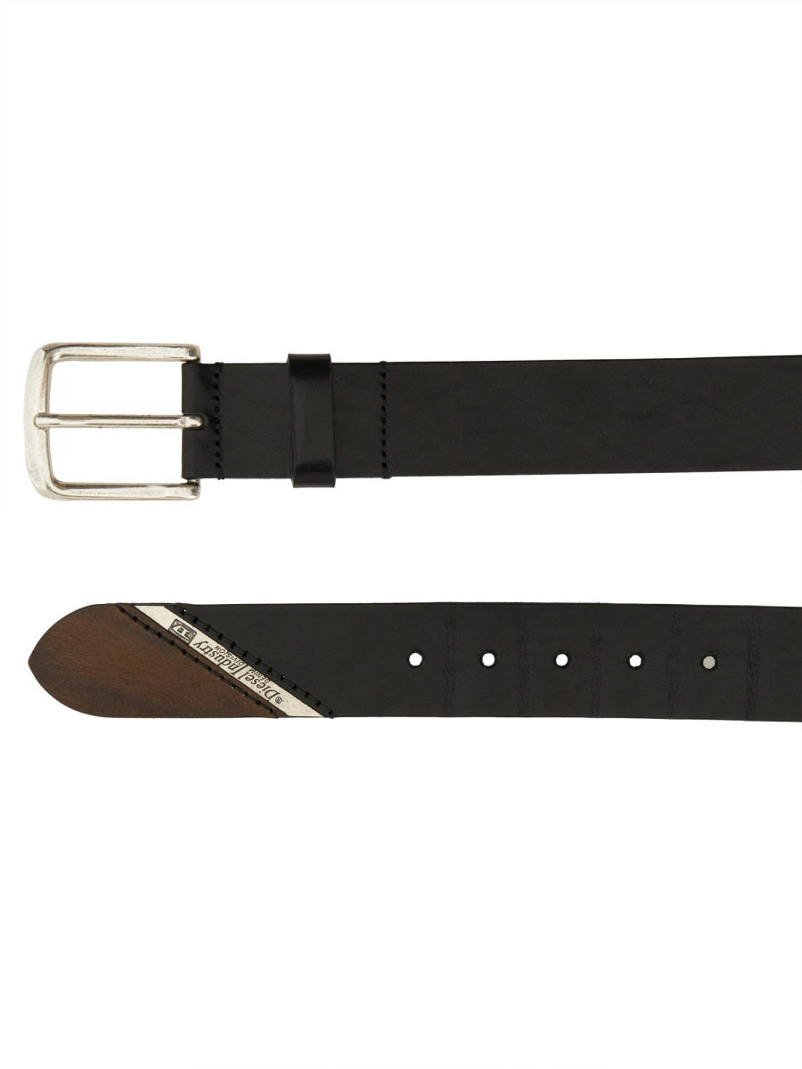 DIESEL Premium Cow Leather B-LINE Belt for Men
