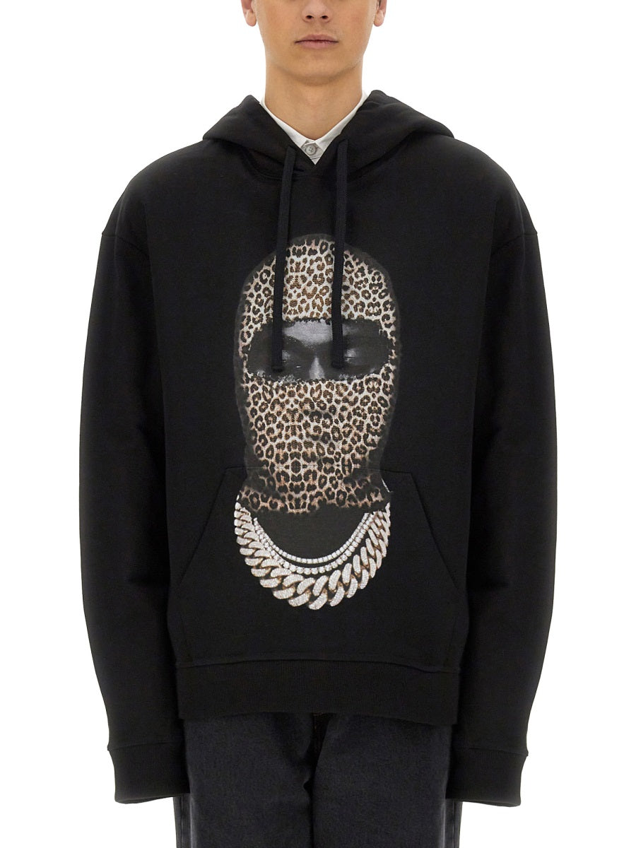 IH NOM UH NIT Leopard Mask Print Sweatshirt - Size L