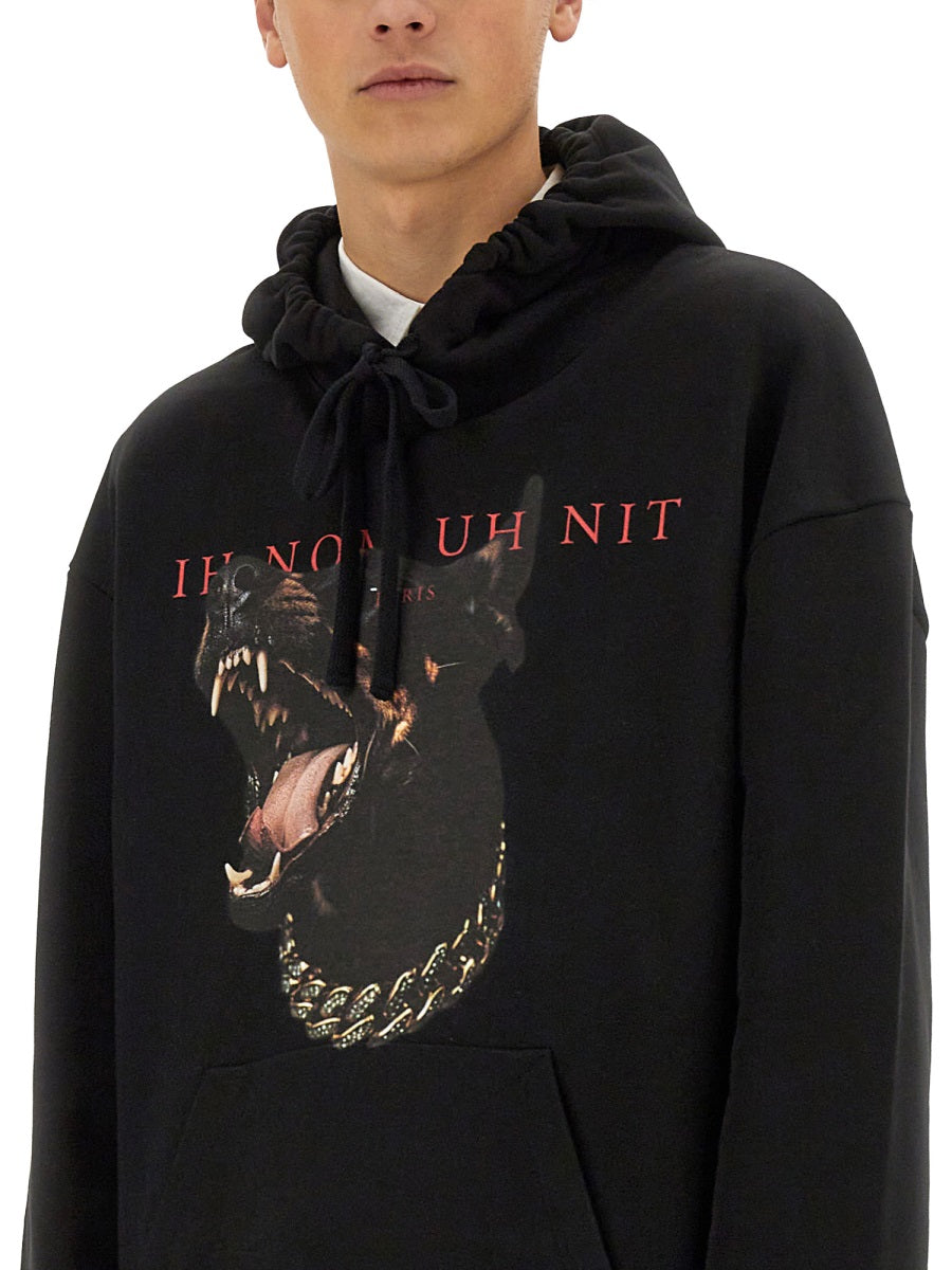 IH NOM UH NIT Dobermann Print Sweatshirt - Size L