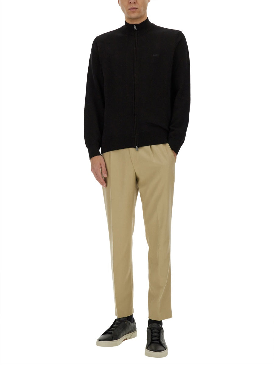 BOSS Men's Zip-Front Shirt - Size L