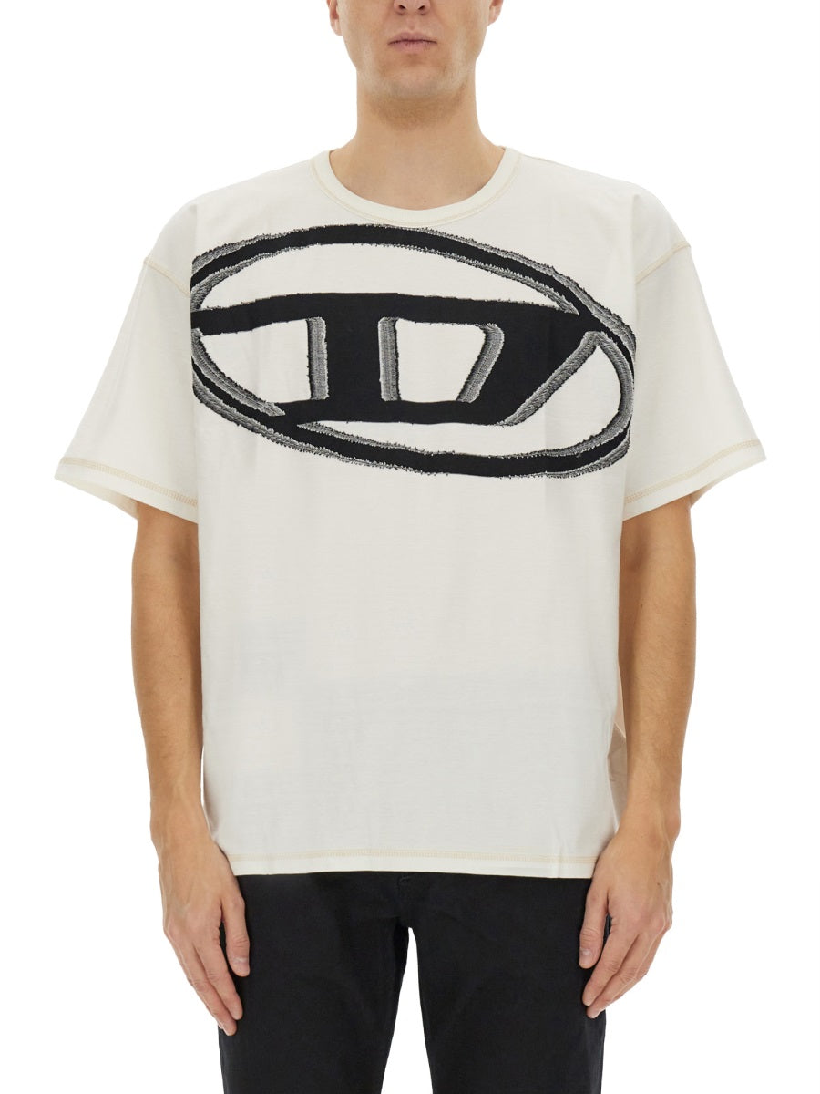 DIESEL Maxi Oval D T-Shirt Size L for Men