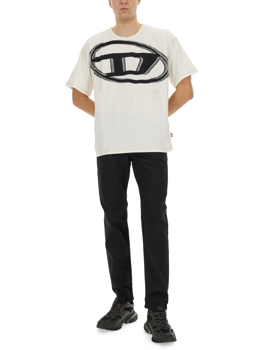 DIESEL Maxi Oval D T-Shirt Size L for Men