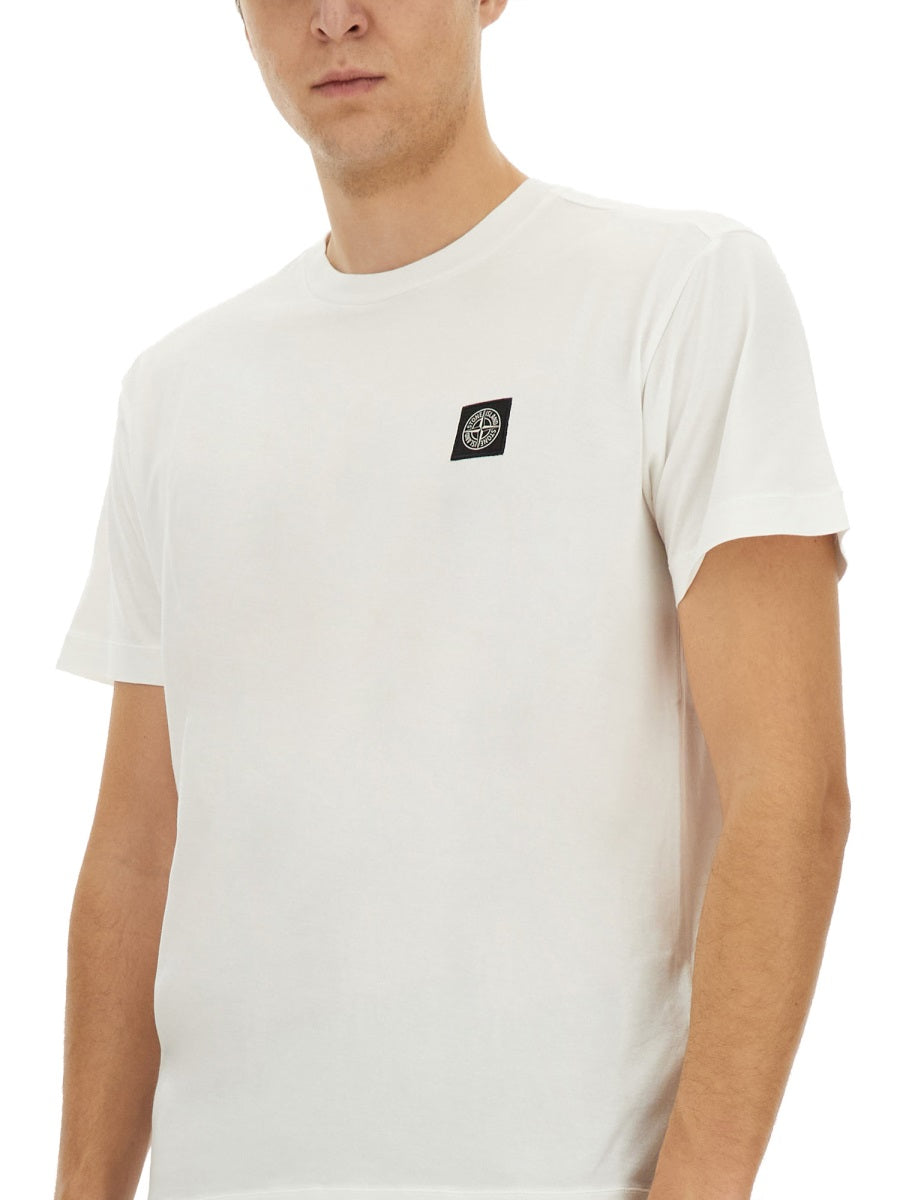 STONE ISLAND Classic Logo T-Shirt for Men - Size L