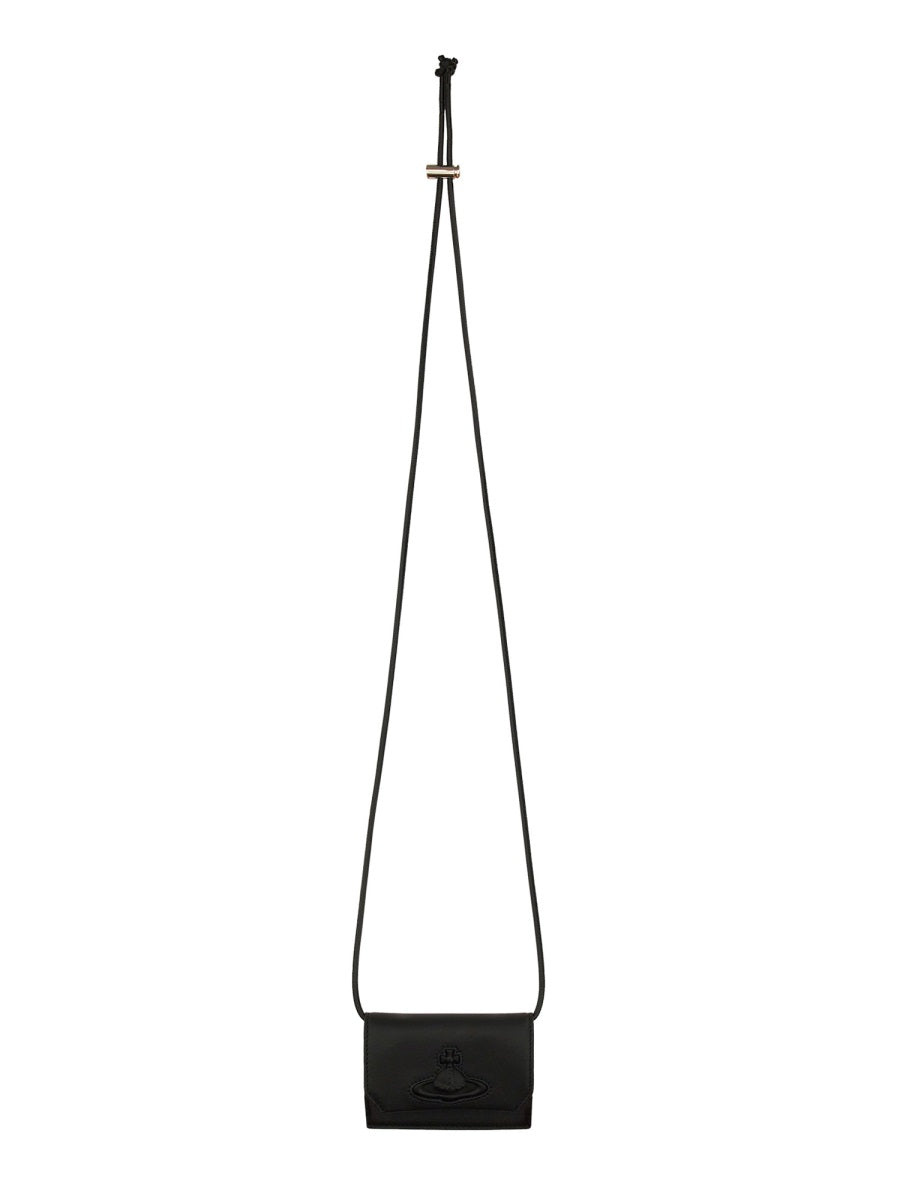 VIVIENNE WESTWOOD Mini Card Holder with Shoulder Strap