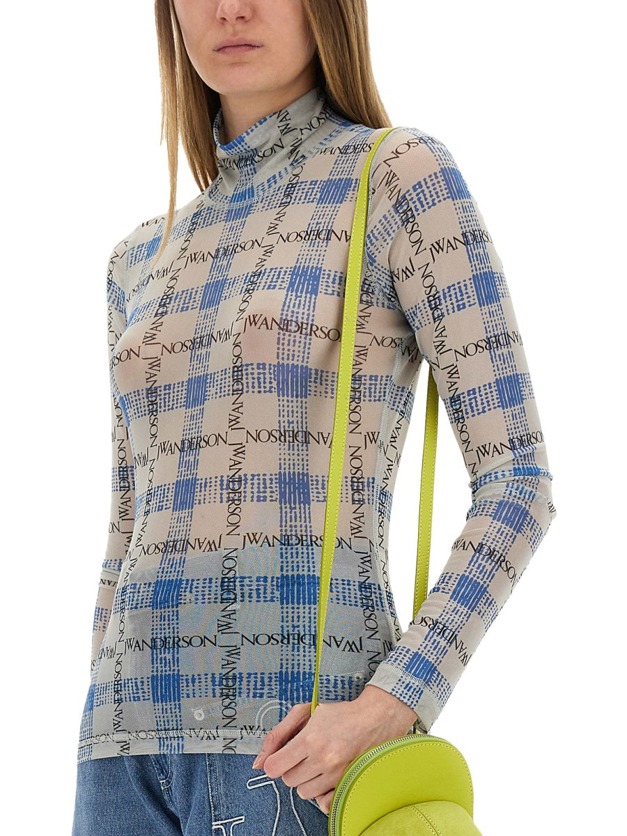 JW ANDERSON Slim Fit Semi-Transparent Top