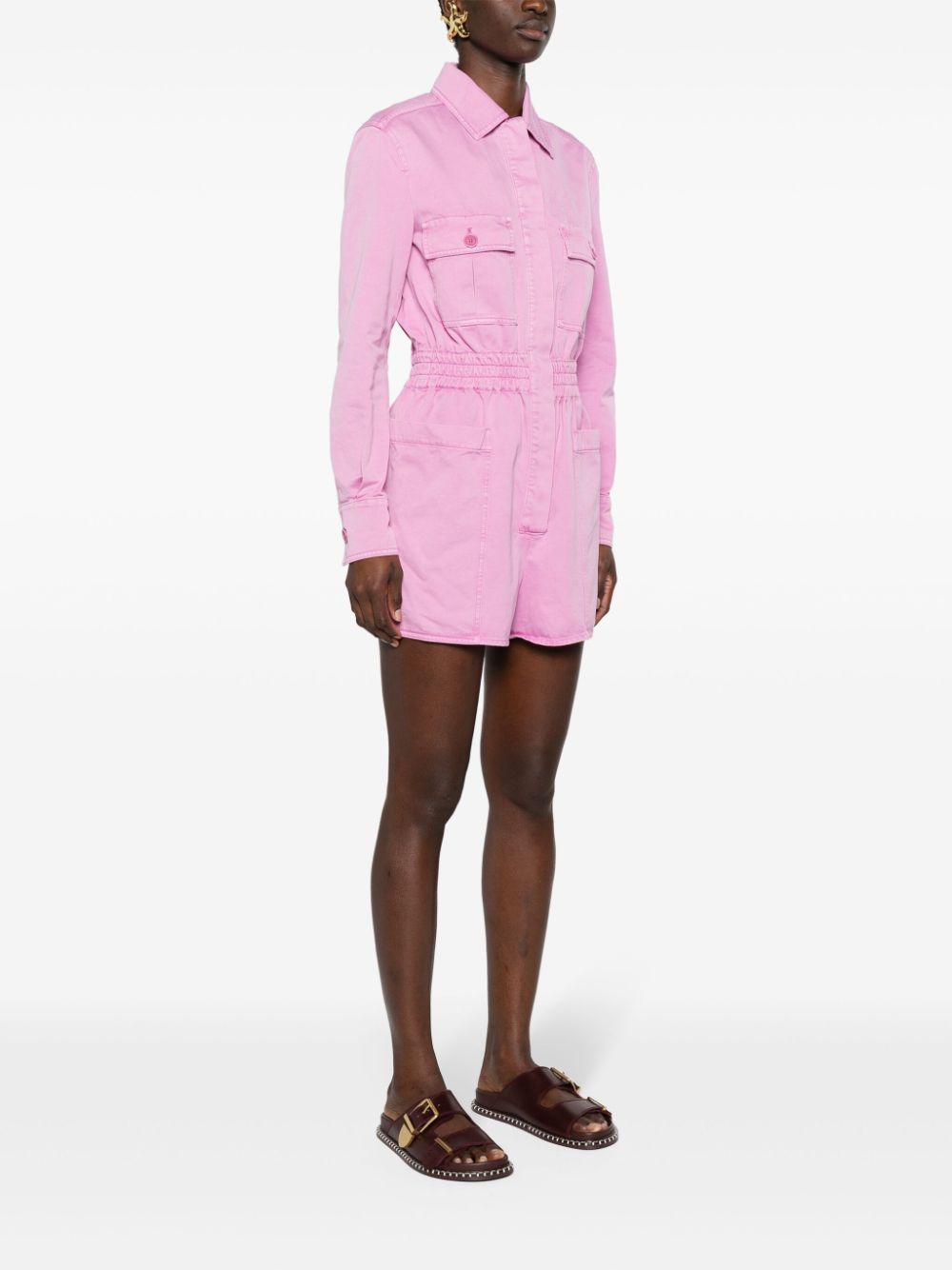 MAX MARA Cotton Short Jumpsuit - Mini Style