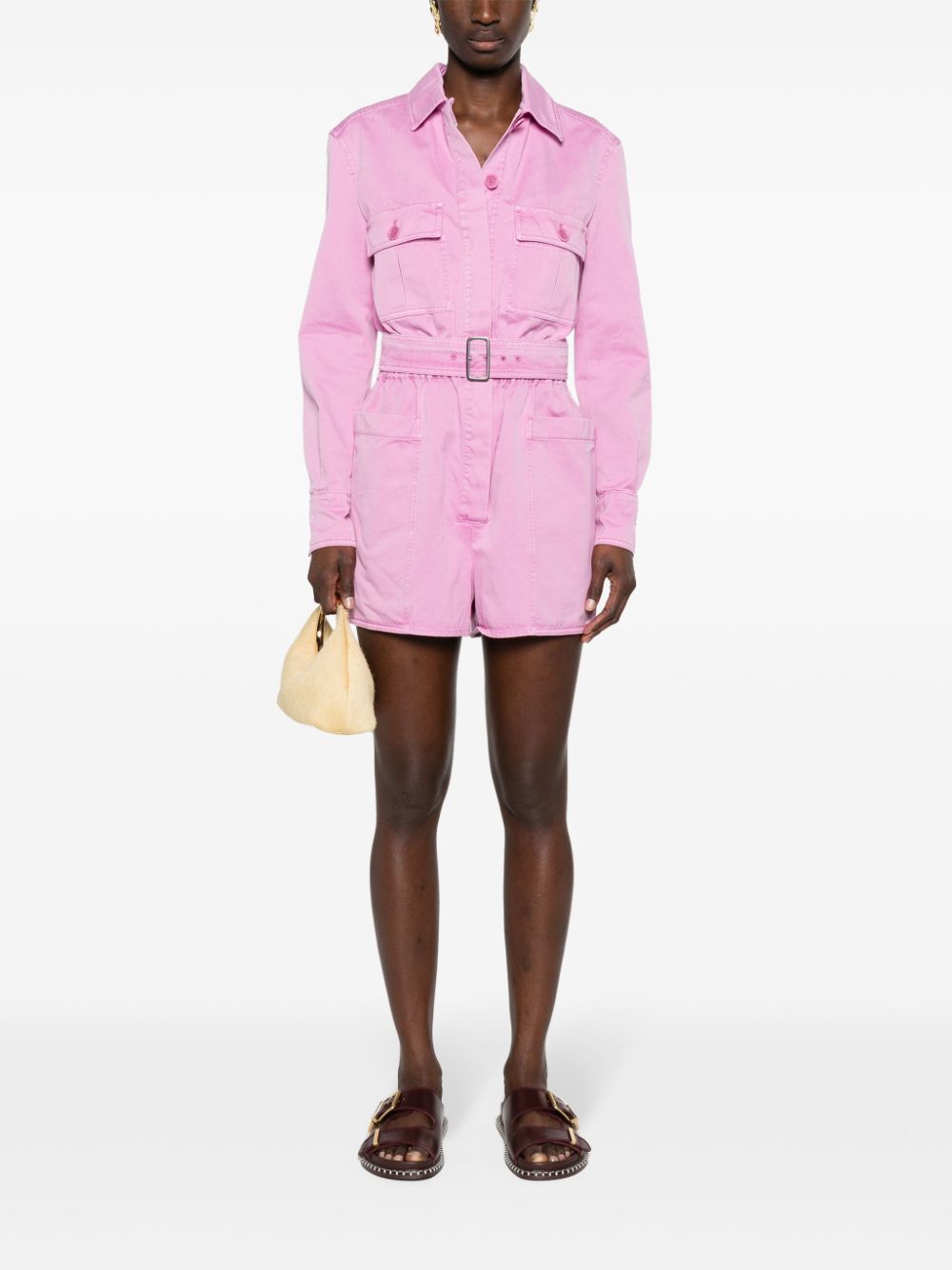 MAX MARA Cotton Short Jumpsuit - Mini Style