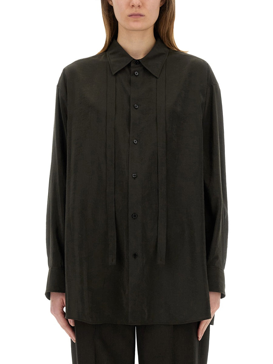 LEMAIRE Loose Fit Long Shirt with Tie - Size 36