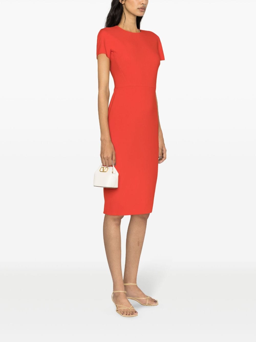 VICTORIA BECKHAM Fitted Midi Dress