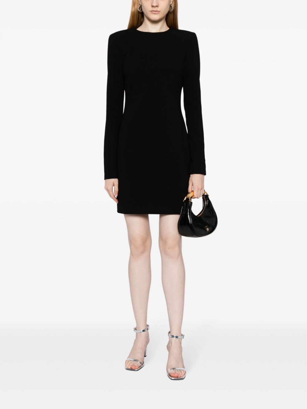 VICTORIA BECKHAM Fitted Mini Dress with Shoulder Pads