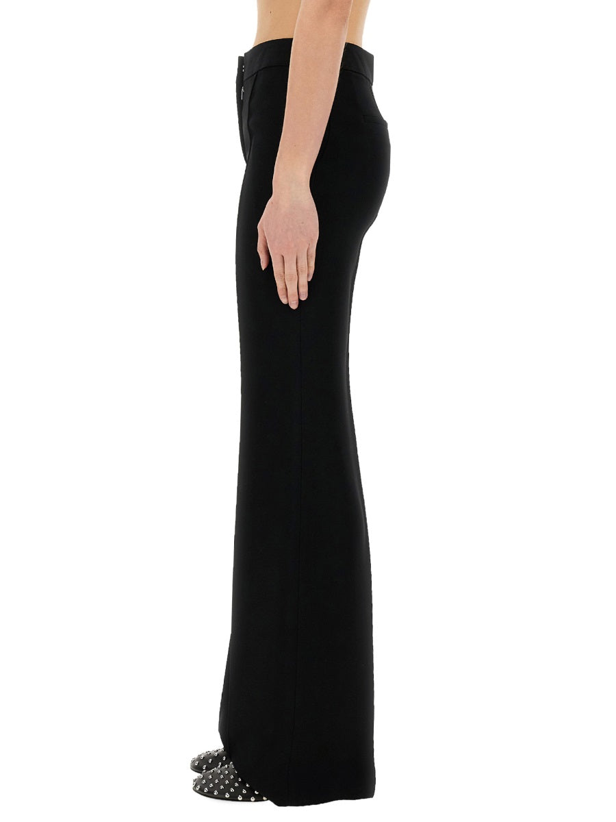 JIL SANDER Viscose Blend Pants with Concealed Closure