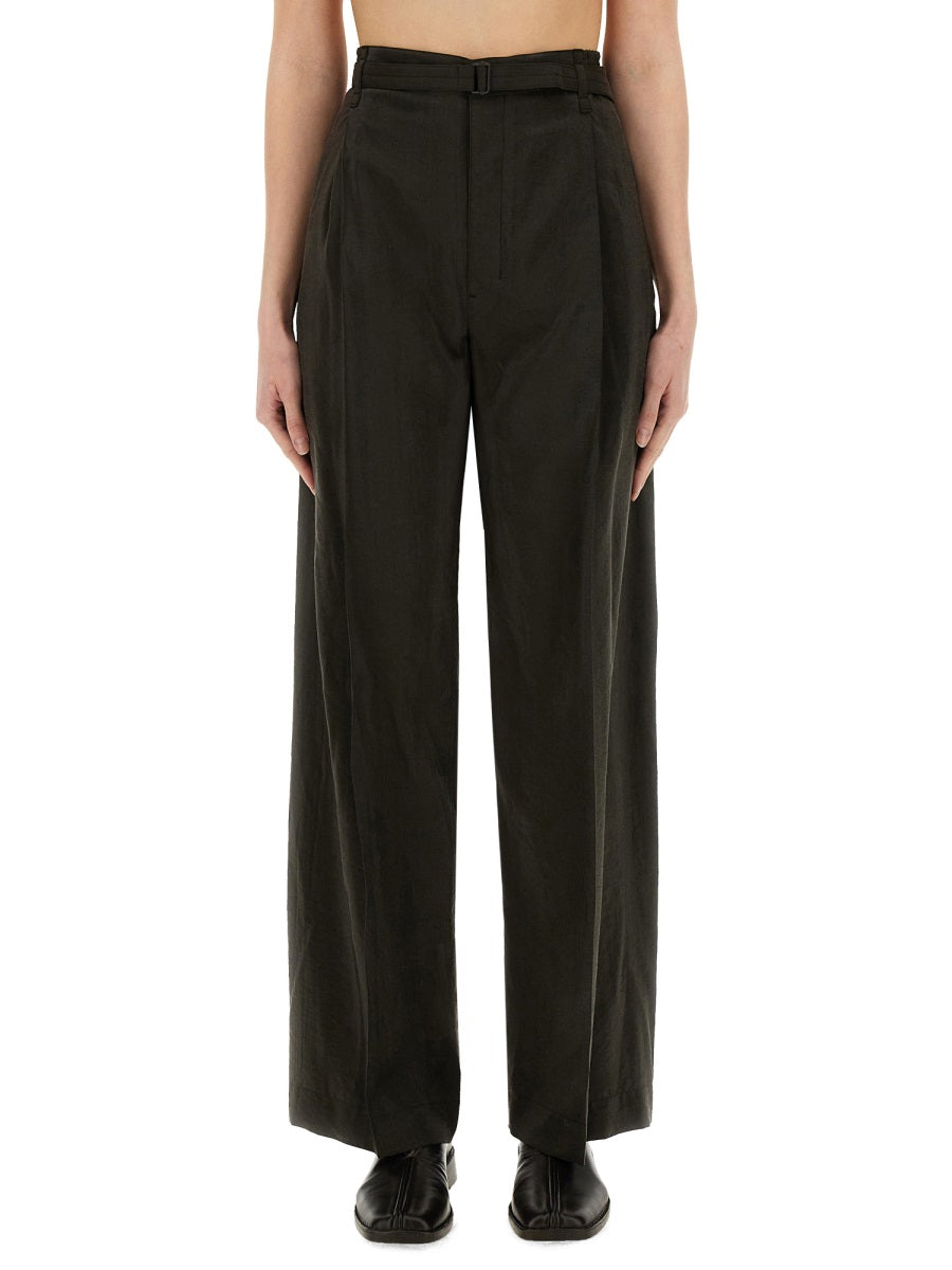 LEMAIRE Relaxed Fit Pants with Belt - Size 36