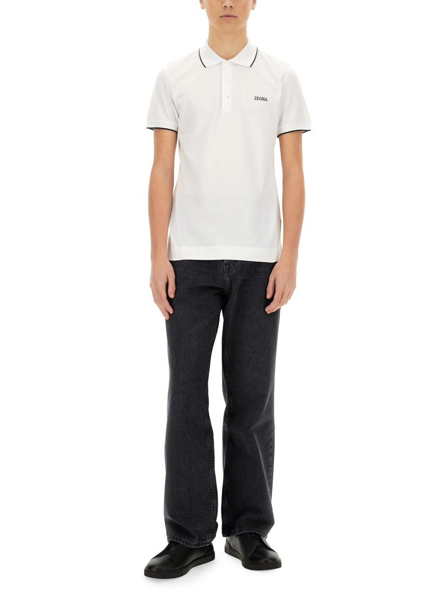ZEGNA Classic Logo Polo Shirt for Men