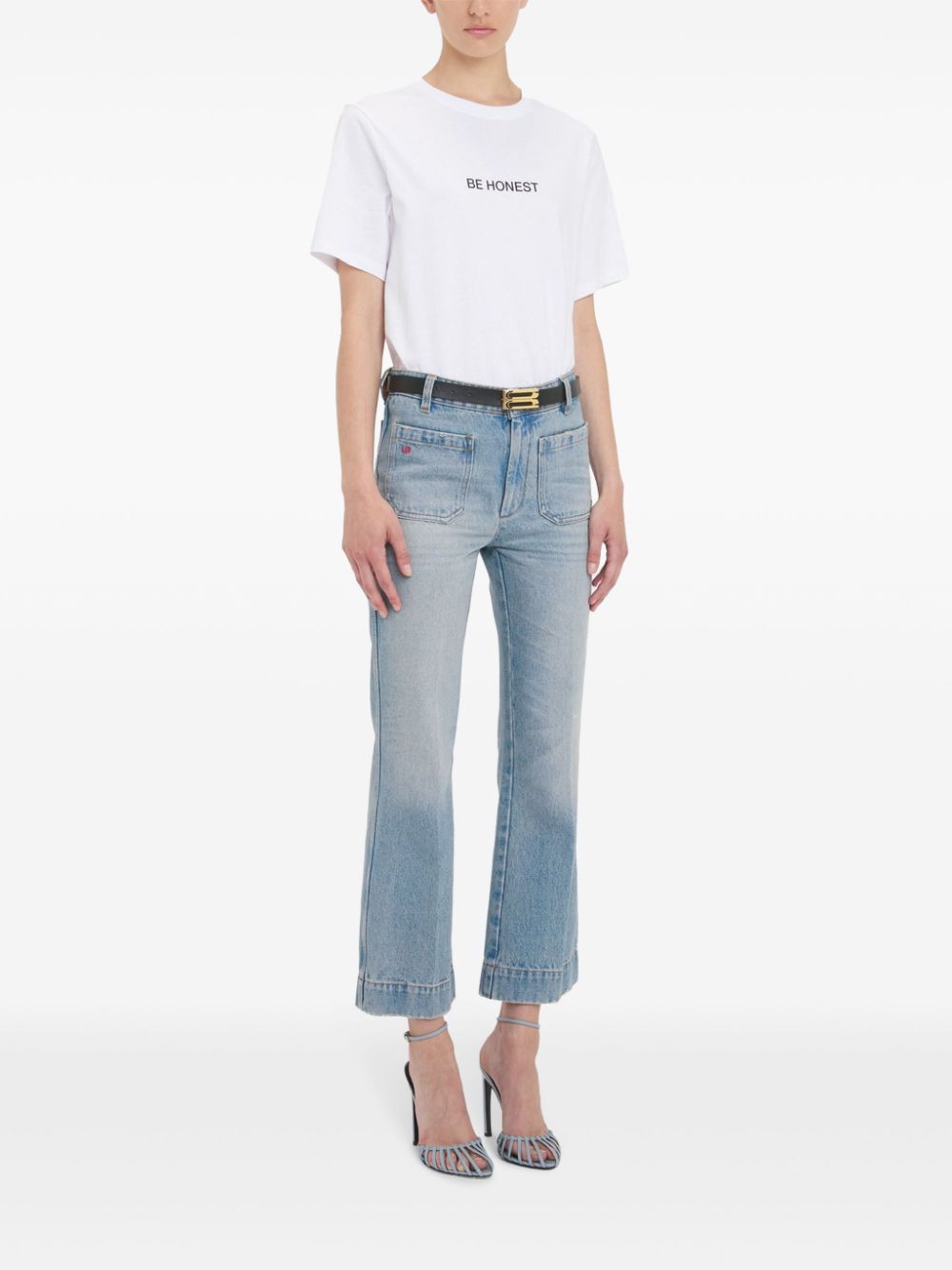 VICTORIA BECKHAM Flared Denim Jean Pants for Women
