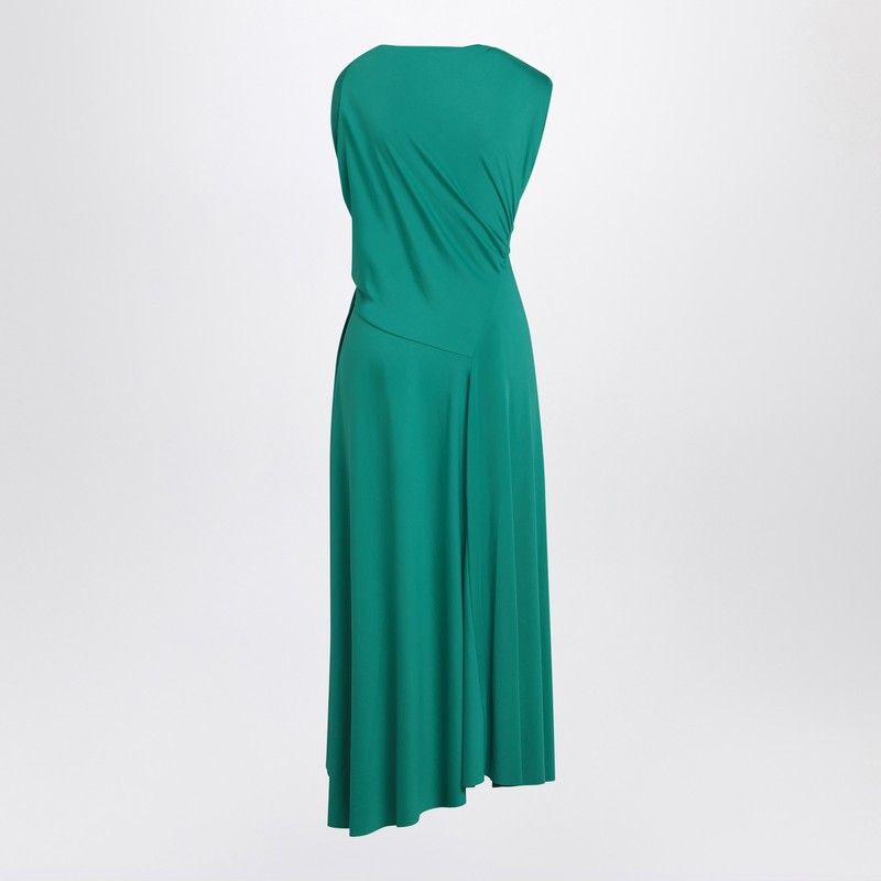 VICTORIA BECKHAM Asymmetric Draped Midi Dress
