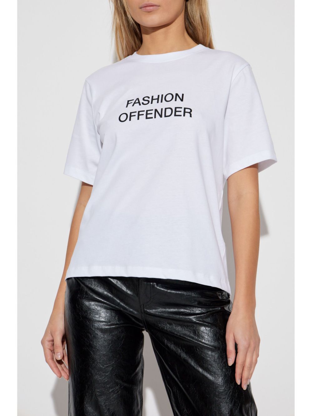VICTORIA BECKHAM Slogan Print T-Shirt - Women’s Fashion Essential