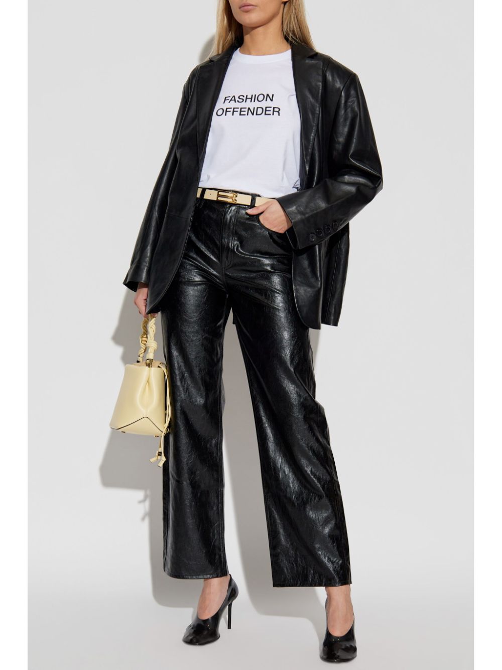 VICTORIA BECKHAM Slogan Print T-Shirt - Women’s Fashion Essential