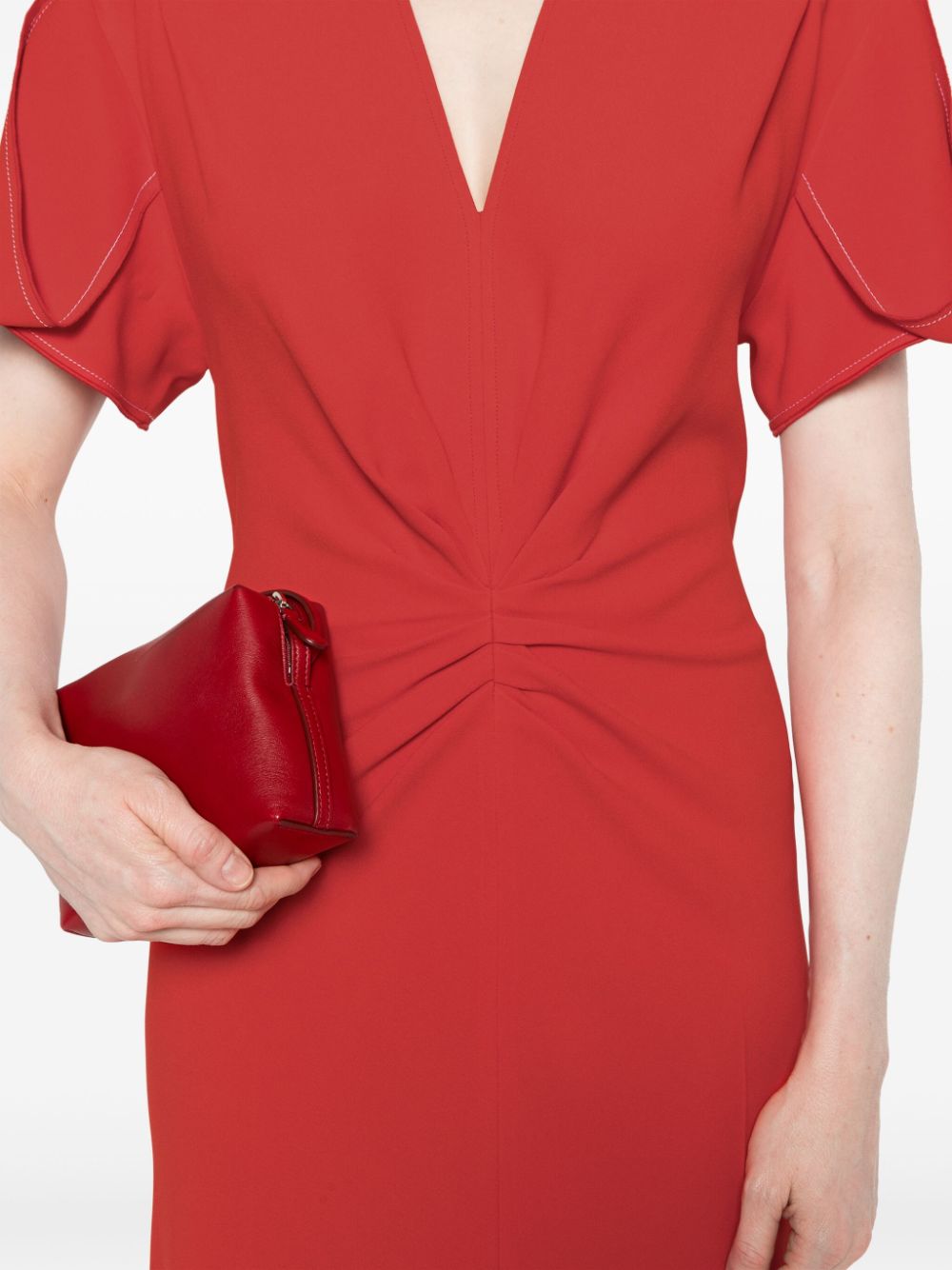 VICTORIA BECKHAM Gathered Details Dress