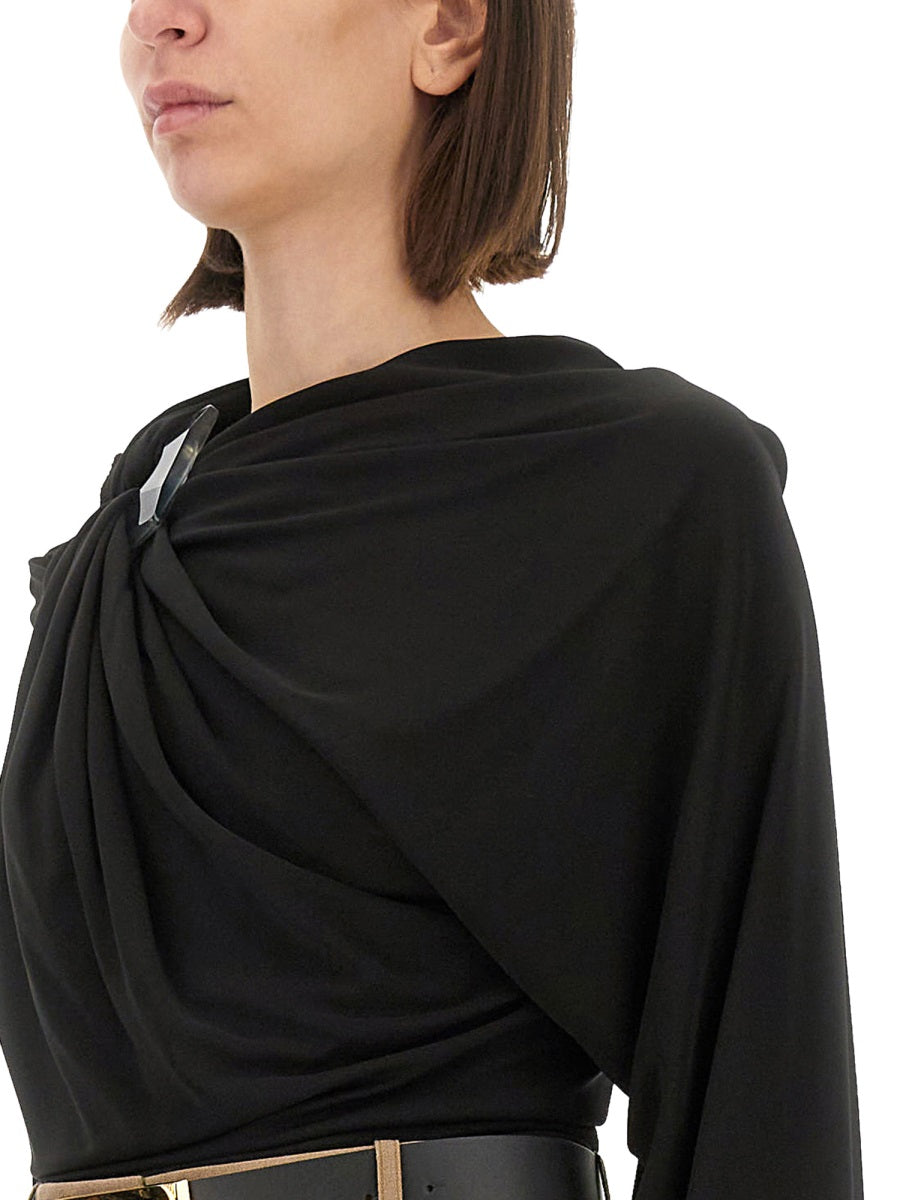 VICTORIA BECKHAM Draped Top - Size 8 UK