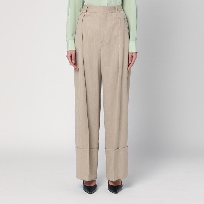 VICTORIA BECKHAM Wide Mandarin Collar Pants for Women