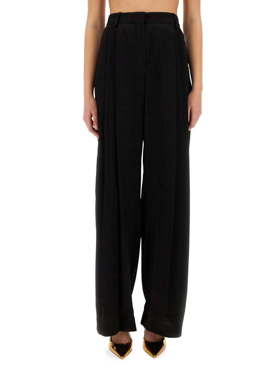 NINA RICCI Wide-Leg Pants with Pleat - Size 36