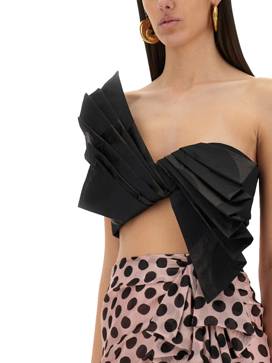 NINA RICCI Twisted Polka Dots Top - Women's Size 36