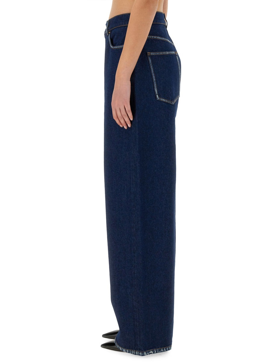 NINA RICCI Wide Cut Boyfriend Jeans - Size 36