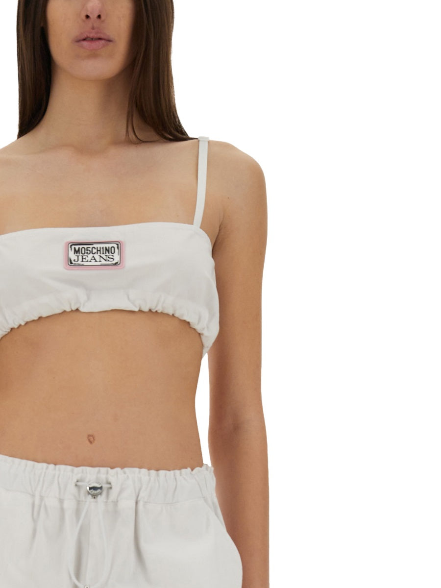 MOSCHINO JEANS Cotton Bandeau Top - Size 38 IT