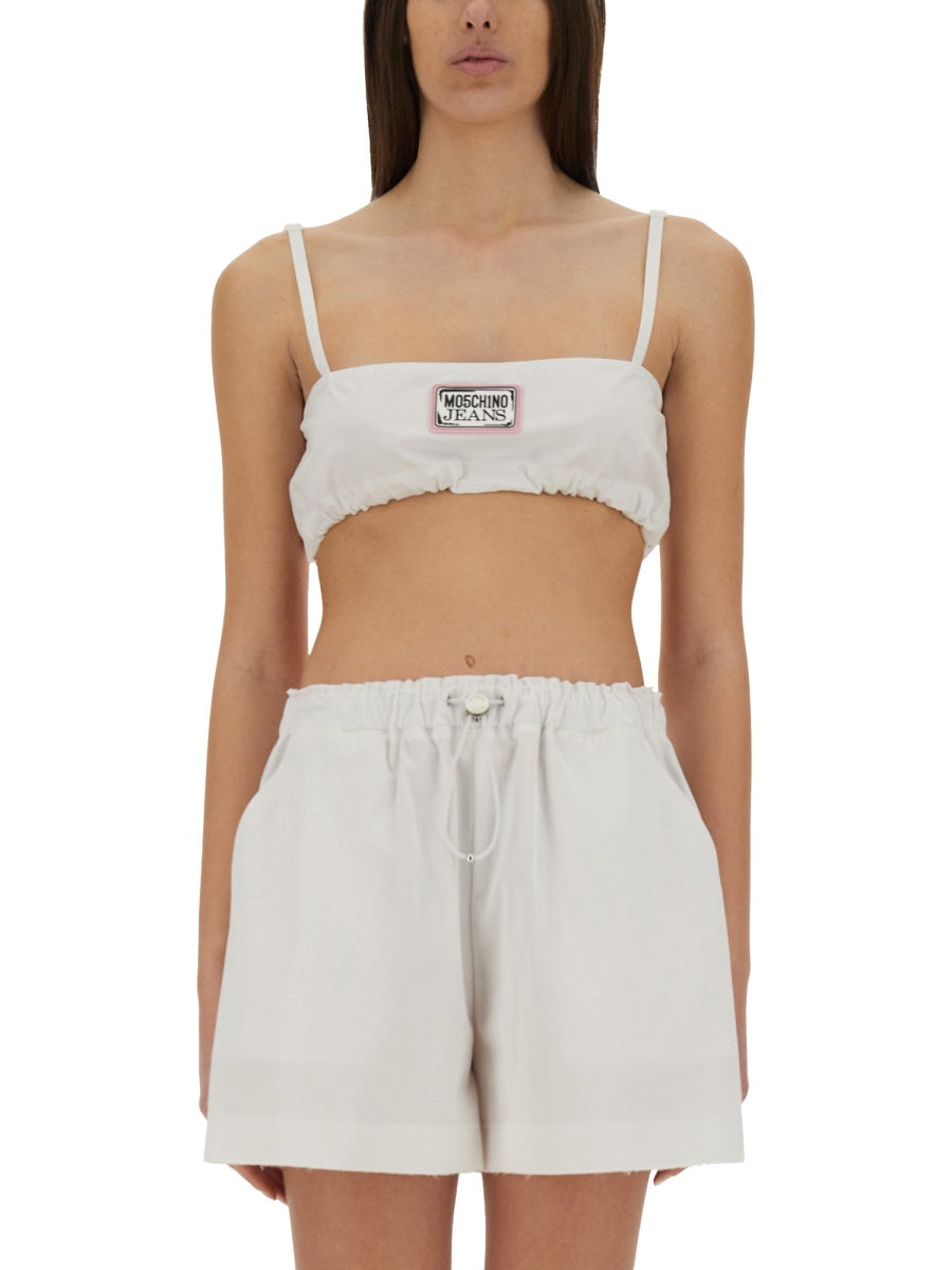 MOSCHINO JEANS Cotton Bandeau Top - Size 38 IT
