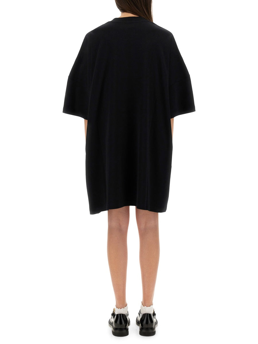 MOSCHINO COUTURE Oversized Teddy Bear Short Dress