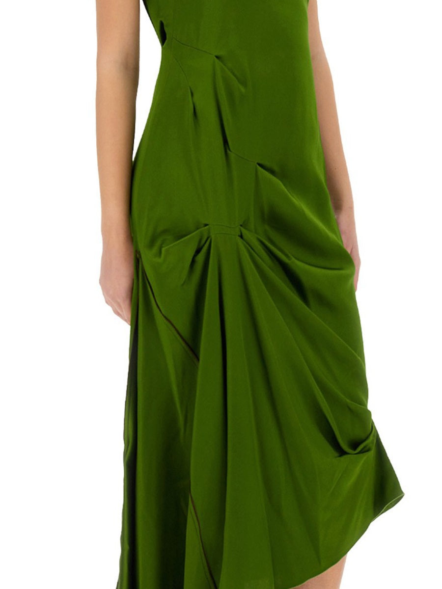 VICTORIA BECKHAM Draped Midi Dress - Size 6 UK