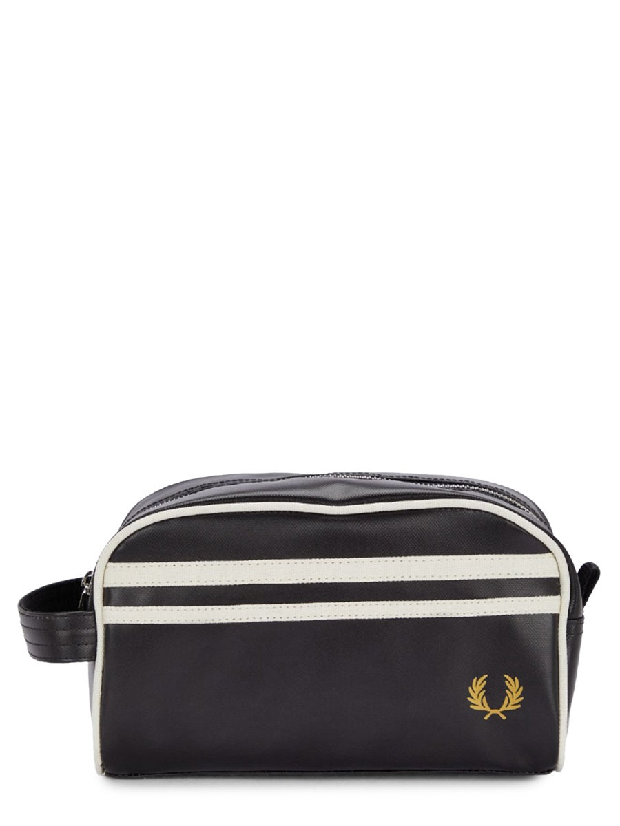 FRED PERRY Recycled Polyester Beauty Case with Laurel Wreath Design