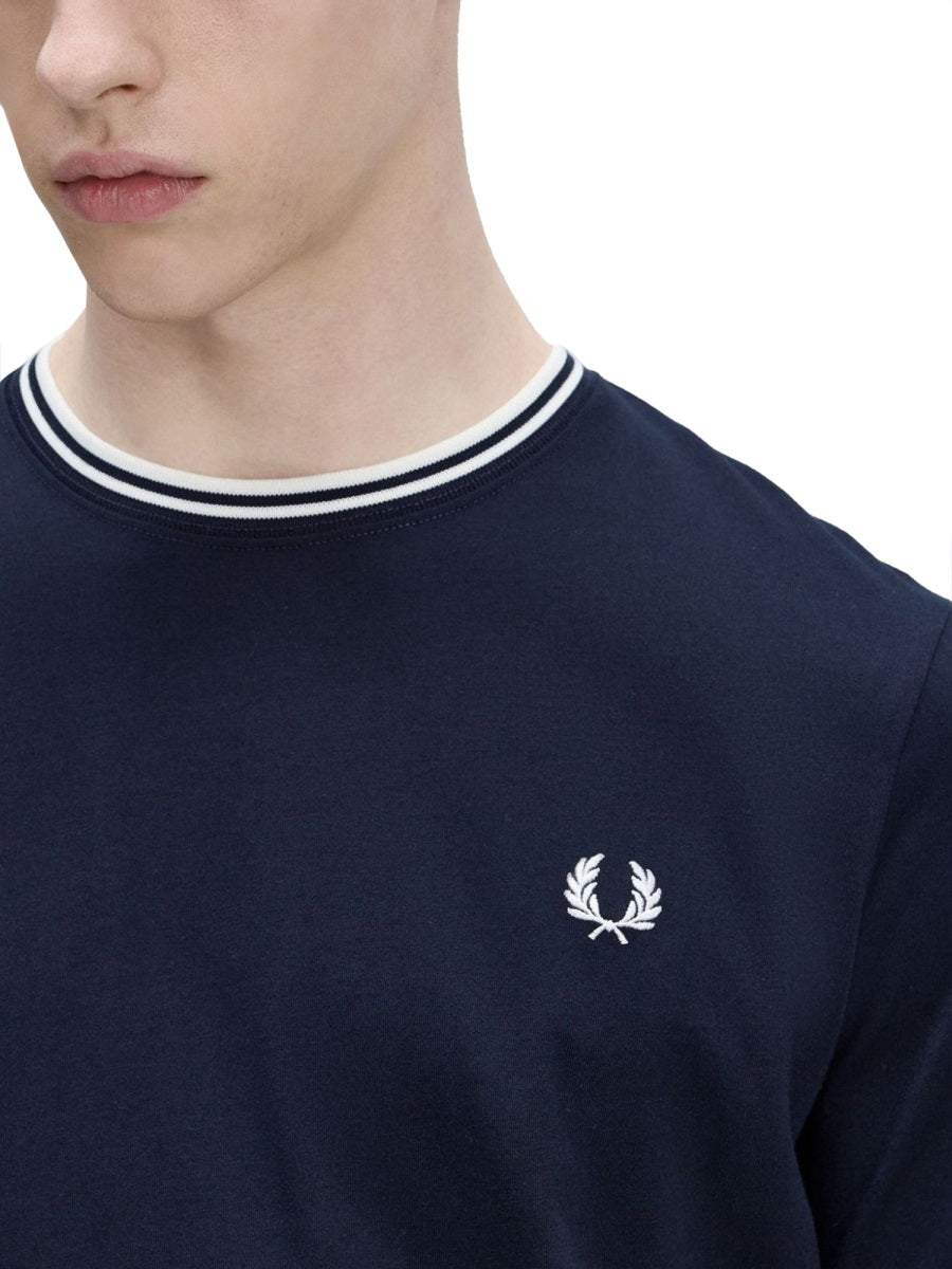 FRED PERRY Double Stripe T-Shirt for Men