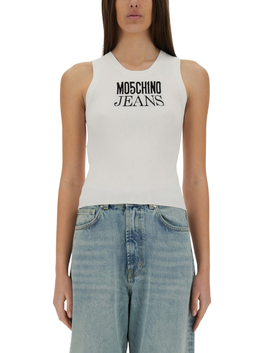 MOSCHINO JEANS Slim Fit Logo Top