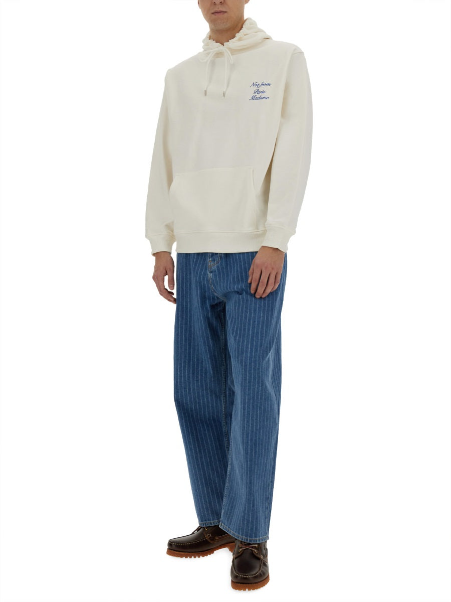 DRÔLE DE MONSIEUR Slogan Men's Sweatshirt - Size L