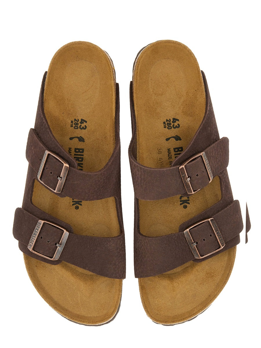 BIRKENSTOCK Narrow Fit Leather Arizona Sandals for Men