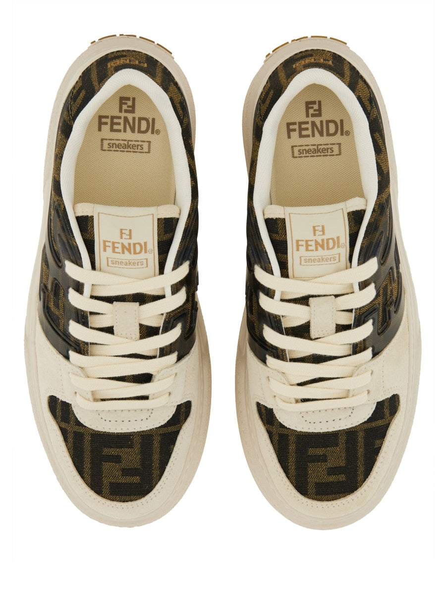 FENDI Fashion Sneaker Stringata with 5 CM Sole