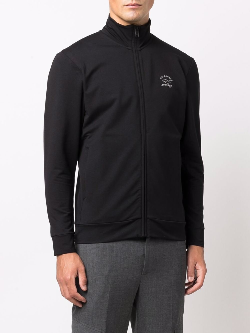 PAUL & SHARK Men's Logo Print Zip-Up Sweatshirt