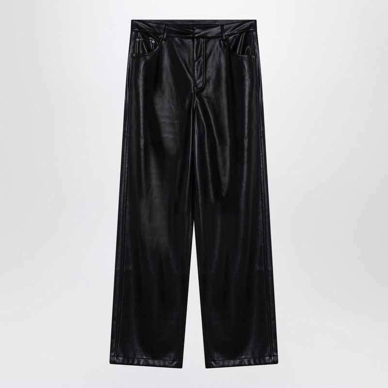 ROTATE BIRGERCHRISTENSEN Faux Leather High-Waist Trousers