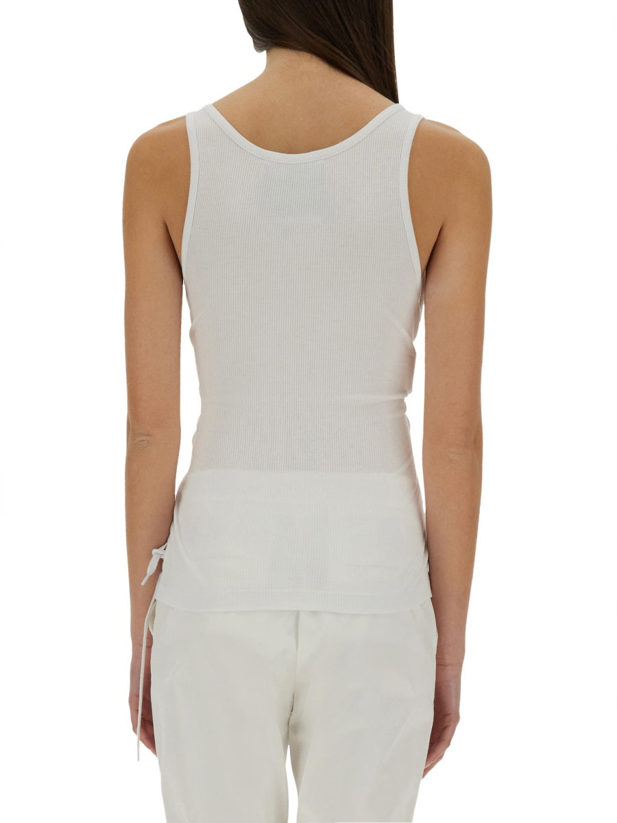 MOSCHINO Slim Fit Tank Top with Laces - Size 38 IT