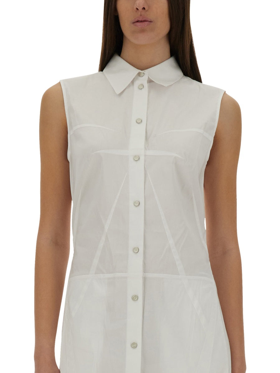 HELMUT LANG Slim Fit Bustier Mini Shirt Dress - Size 4
