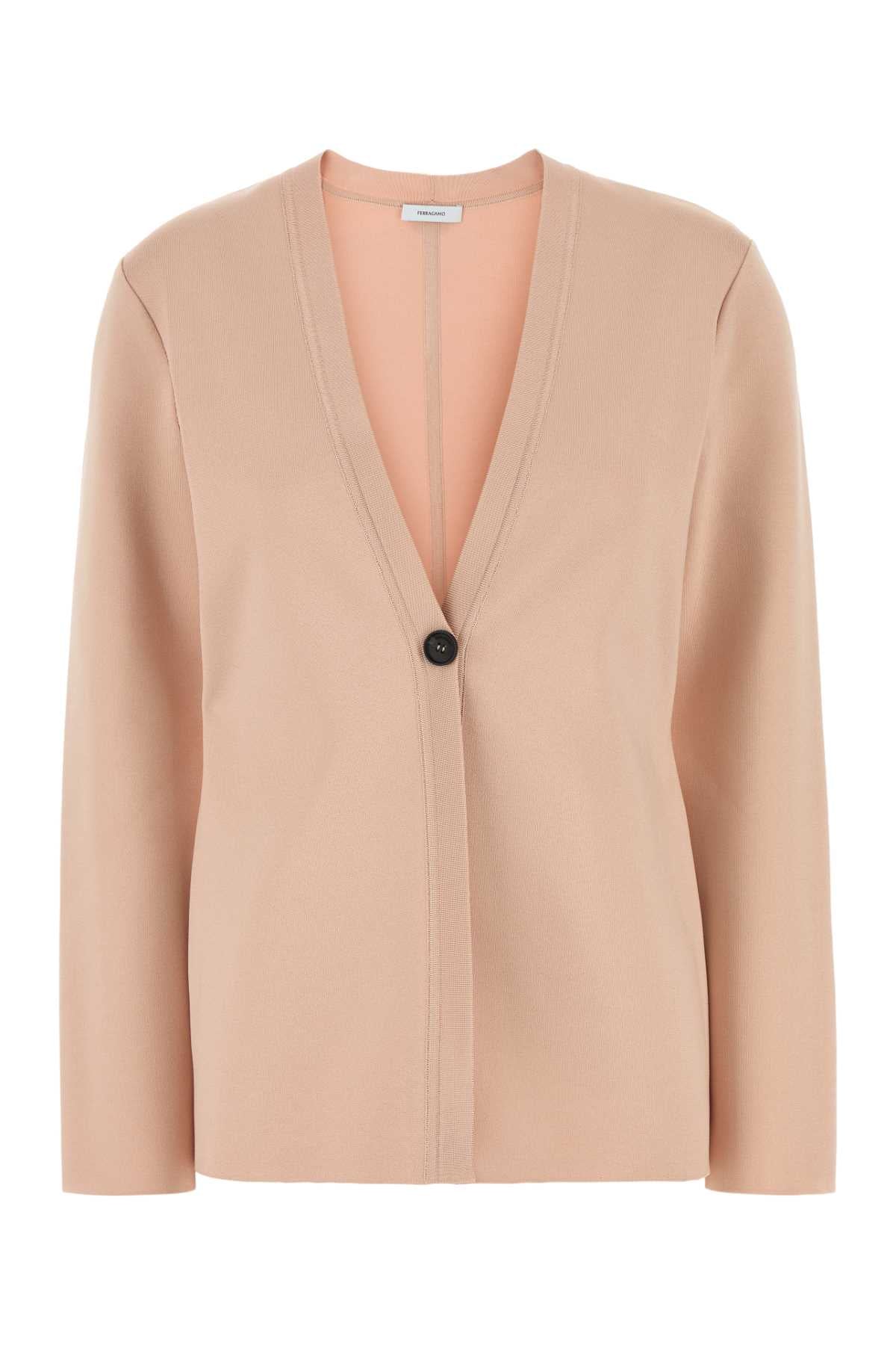 Ferragamo Stretch Viscose Blend Cardigan Jacket for Women - SS25