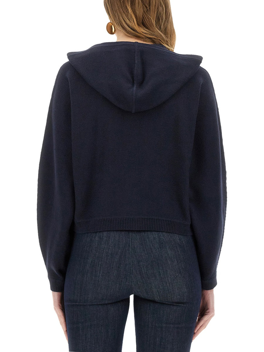 THEORY Knit Sweatshirt with Zipper - Size S