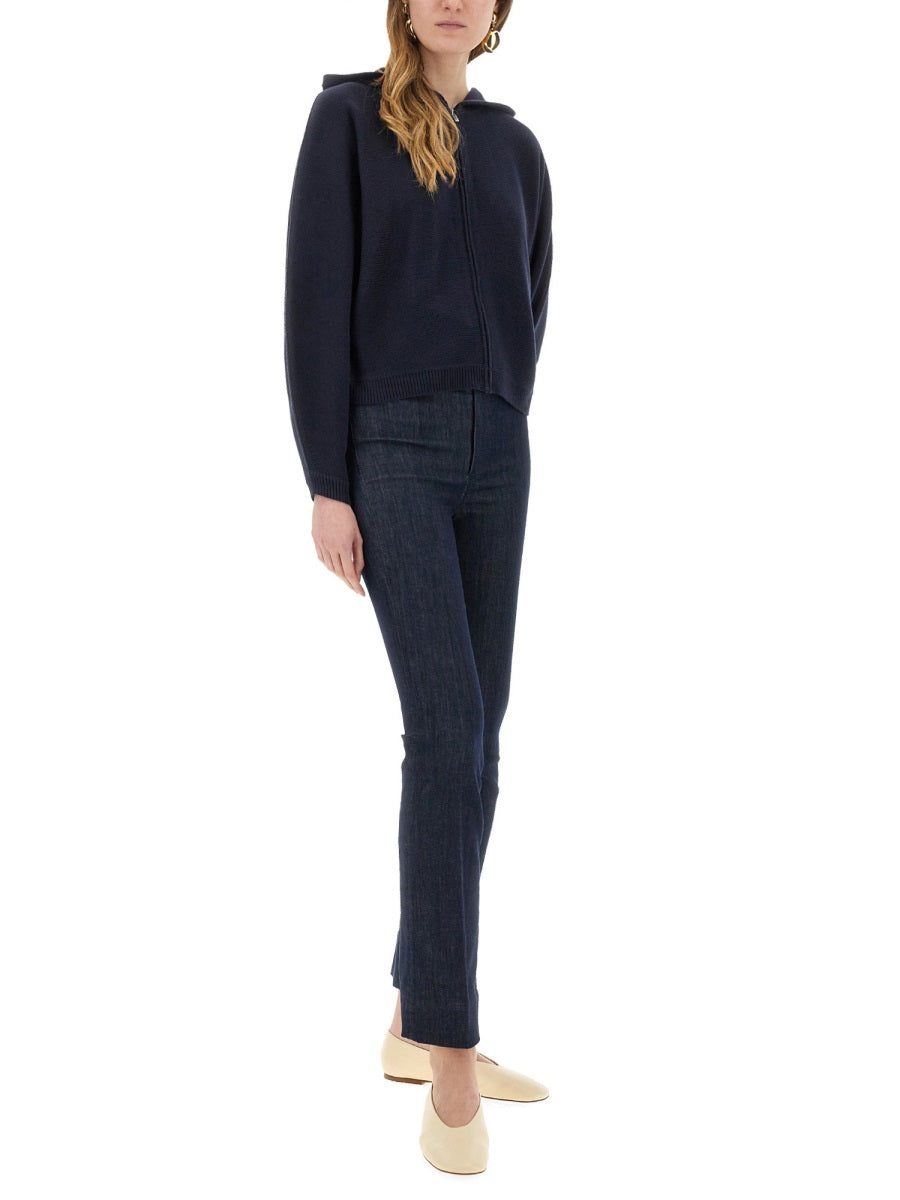 THEORY Knit Sweatshirt with Zipper - Size S