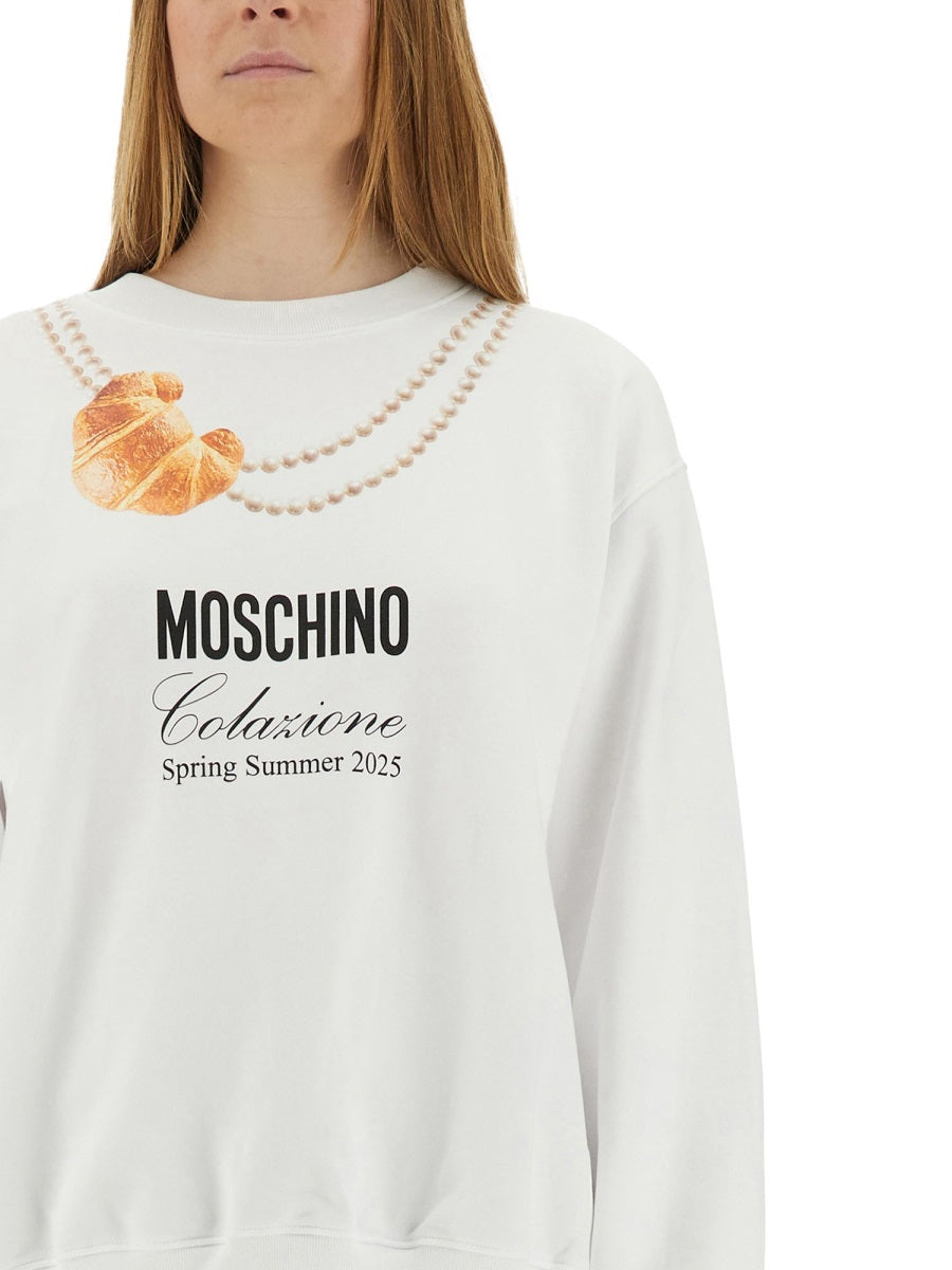 MOSCHINO Breakfast Sweatshirt - Regular Fit, Size S