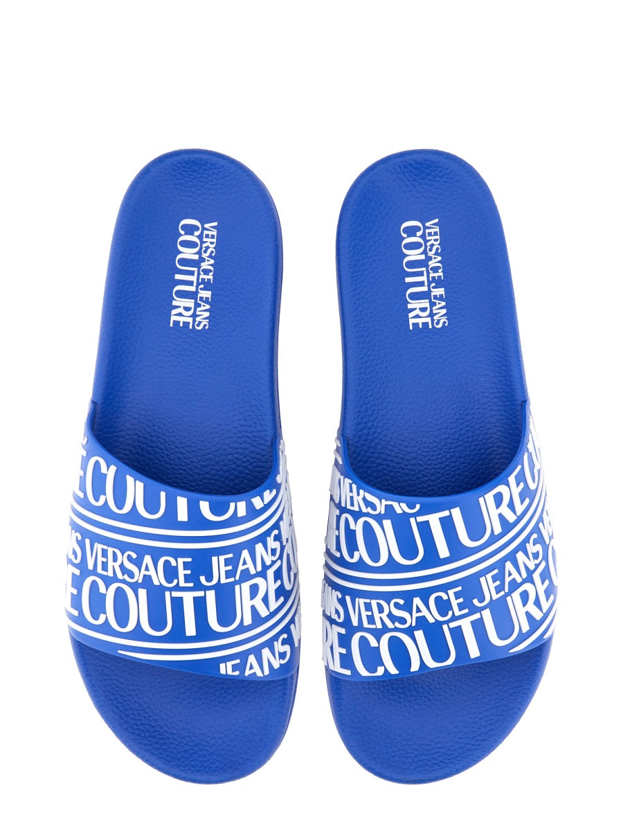 VERSACE JEANS COUTURE Men's Stylish Logo Sandal